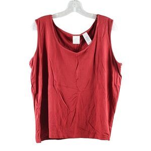 Emma James Liz Claiborne Red Women's Pullover Sleeveless Tank Top 2 025